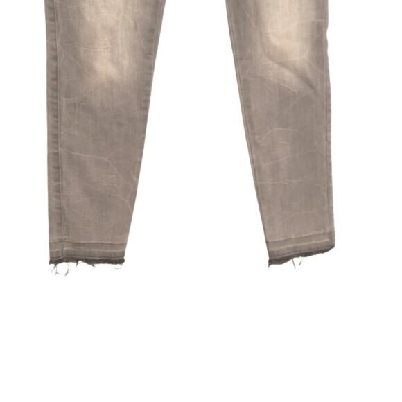 Aeropostale Size 8 Jegging Jeans High Waisted Denim Gray Ankle Distressed Faded - Picture 11 of 15